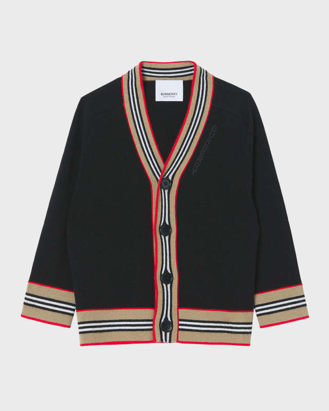 Boy's Graham Icon Stripe Cardigan, Size 6M-2